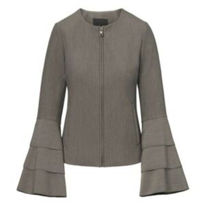 Banana Republic Chic Gray Bell Sleeve Jacket